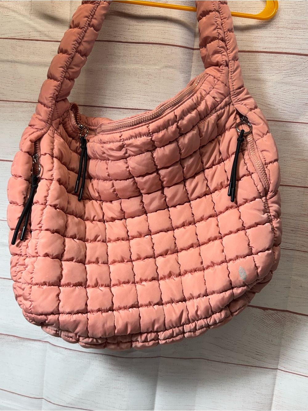 FP Movement by Free People Quilted Puffer Shoulder Bag - Dusty Pink